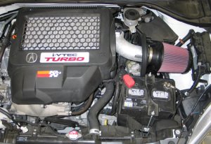 Acura RDX Performance Air Intake - K&N Engineering - Typhoon Short Ram - Silver - `07-`11